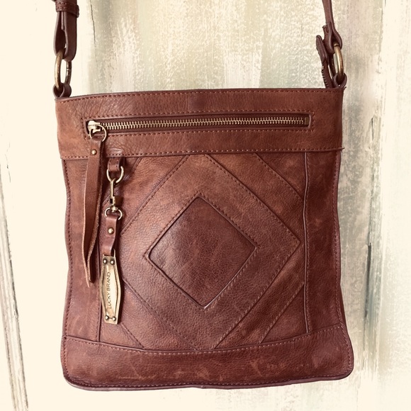 Lucky Brand Handbags - Lucky brand brown leather Crossbody handbag